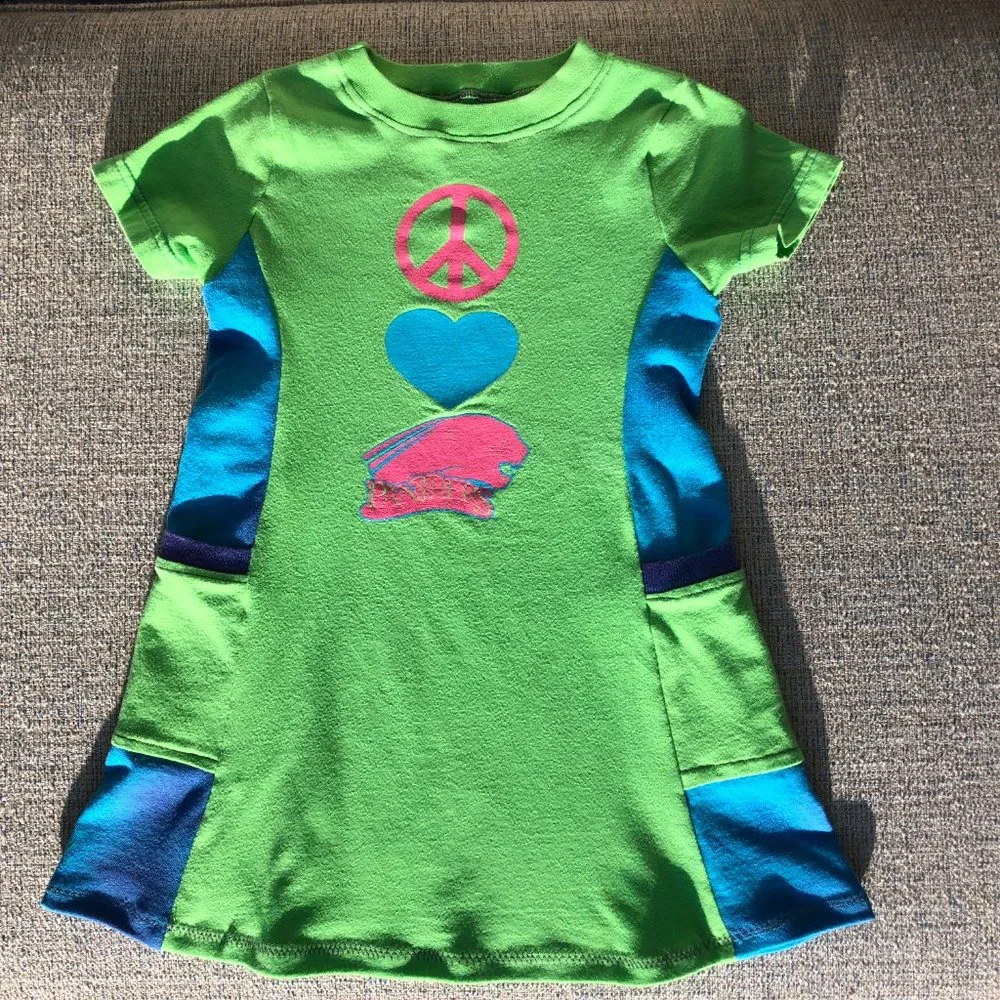 Eastern Illinois University EIU Panthers vintage t shirt toddler 2t tunic dress